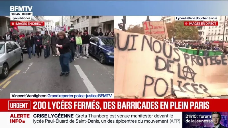 Mouvement lycéen: ce que l'on sait des parcours des deux appels à manifester sur Paris
