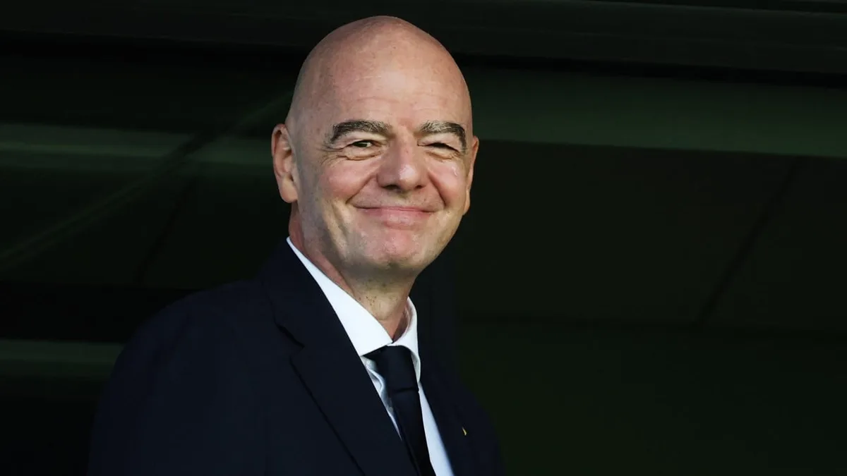 Fifa president Gianni Infantino makes an appearance at Under-20 Women’s World Cup