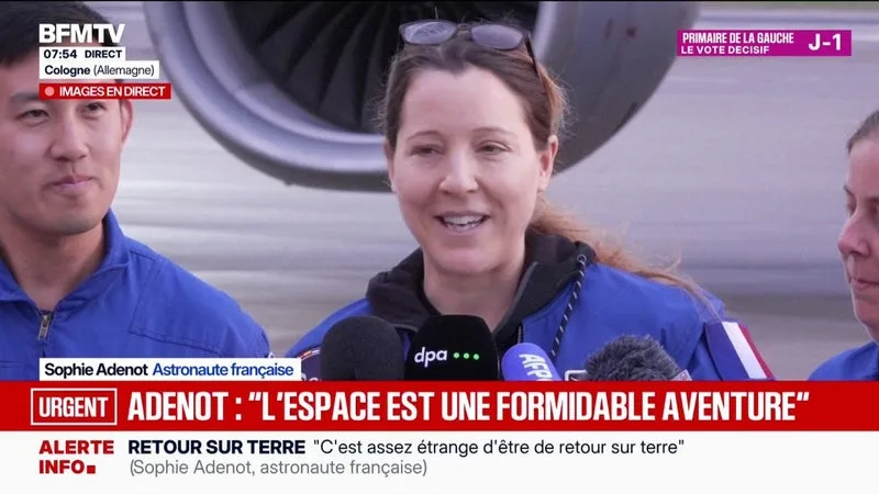 Retour sur Terre de Sophie Adenot: "La mission a été couronnée de succès", affirme l'astronaute française
