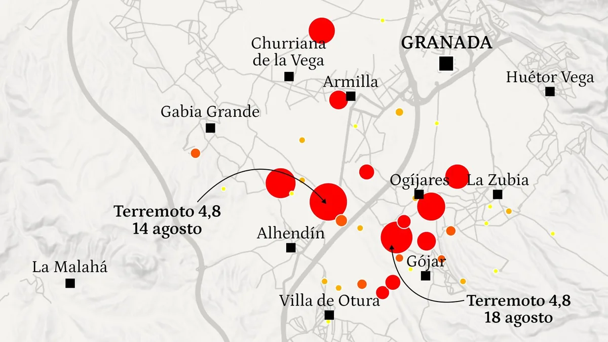 El polvorín sísmico de Granada que siempre está activo: 22 de los 30 mayores terremotos en España han ocurrido allí