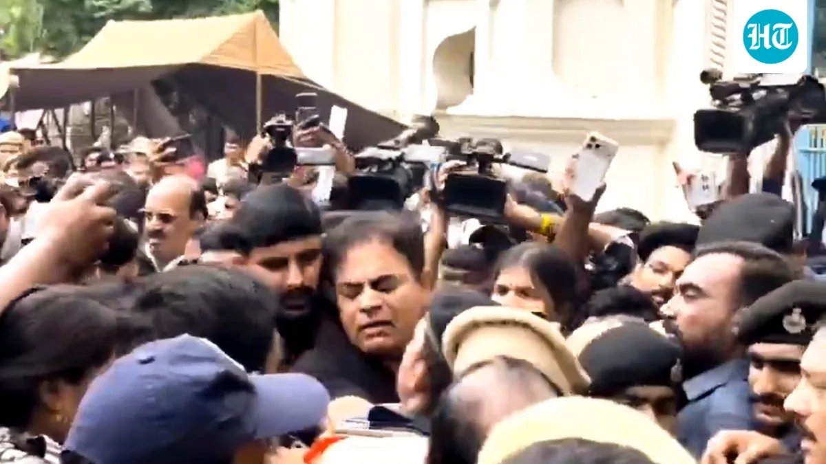High drama in Telangana Assembly: KTR, Harish Rao detained; BRS MLA pulled by hair