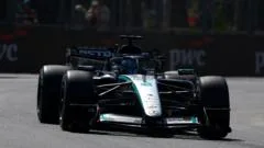 Russell fastest in Baku as Antonelli stops on track