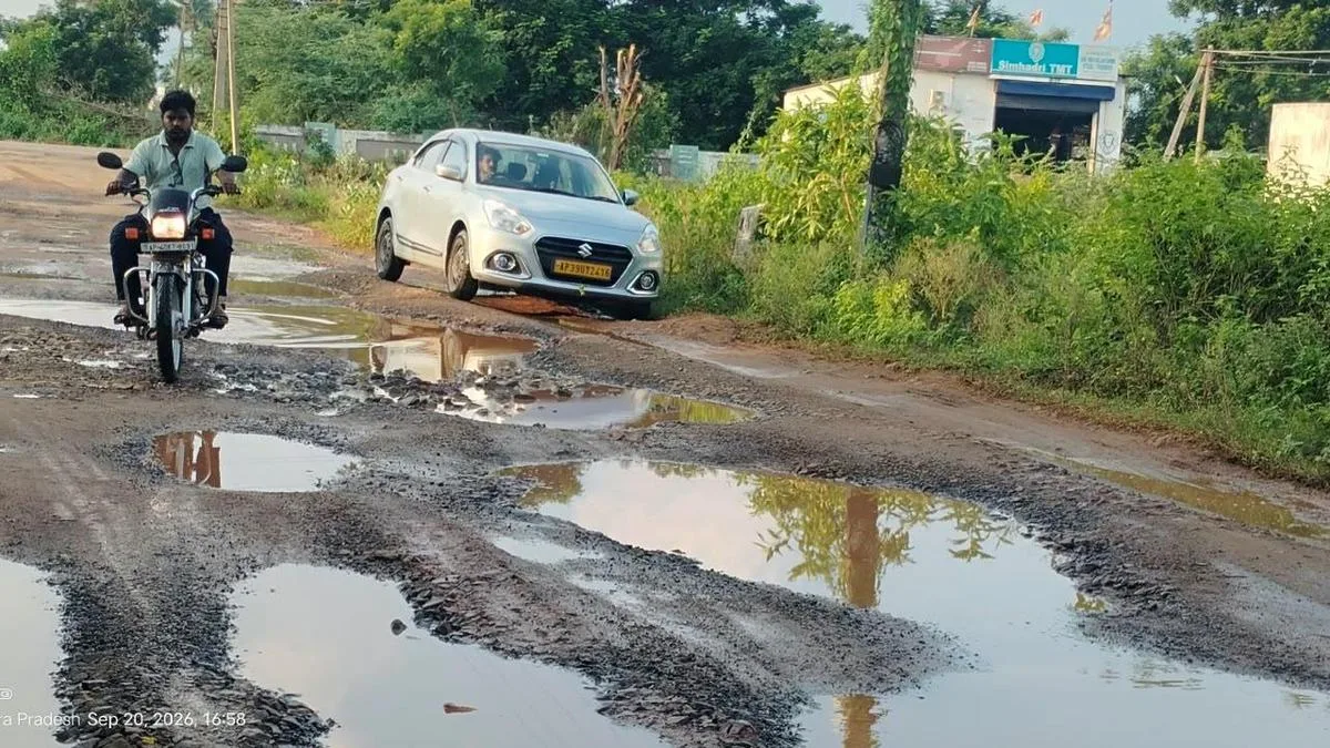 Vizianagaram suburbs bear the brunt of damaged roads