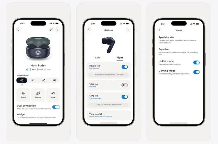 App Moto Buds ganha versão para iOS com recursos avançados em fones da Motorola