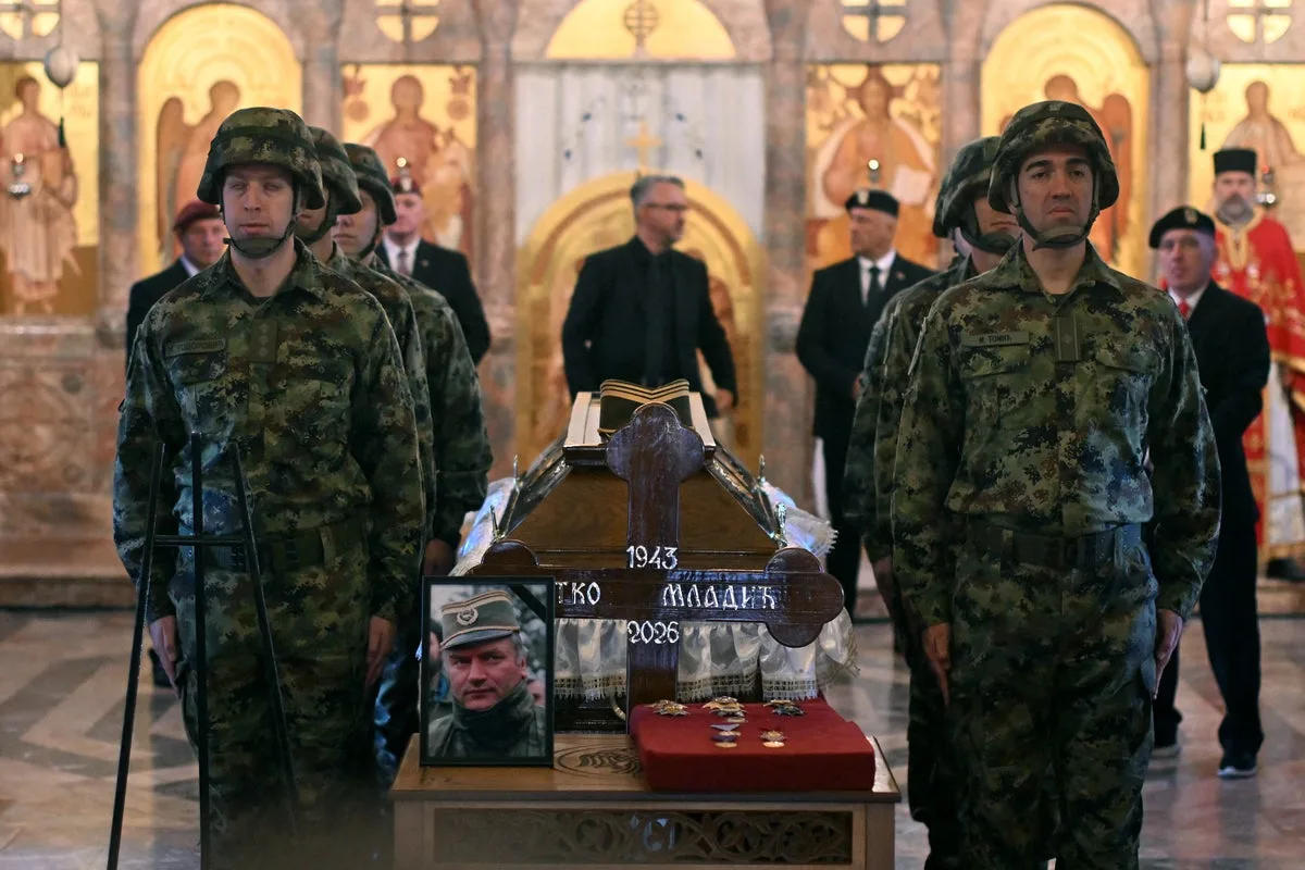 Serbia accused of glorifying convicted war criminal Ratko Mladic with elaborate military funeral