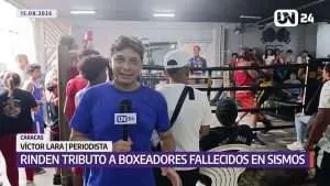 Boxeo de calle rinde homenaje a los atletas fallecidos en sismos