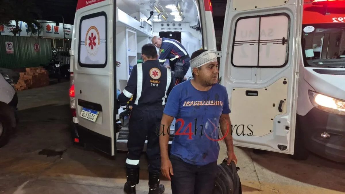 Três pessoas ficam feridas em acidente com caminhonete na BR-364