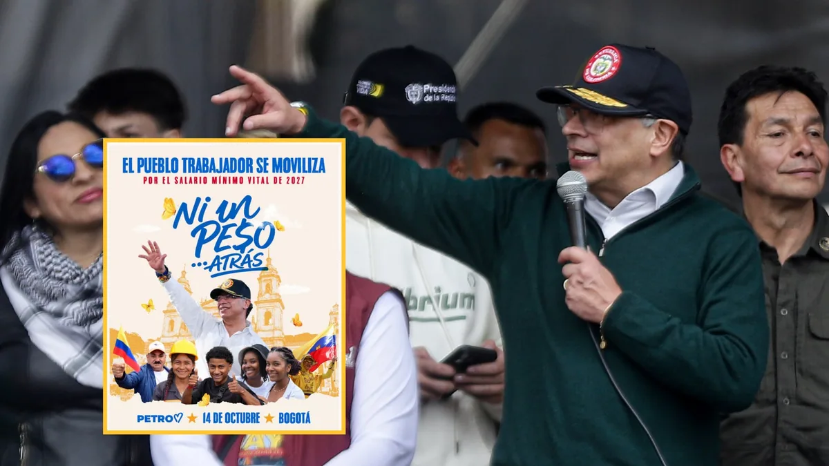 Esta fue la petición que le hizo Gustavo Petro a sus simpatizantes en la previa de la jornada de movilizaciones del miércoles 14 de octubre: “Contundente”