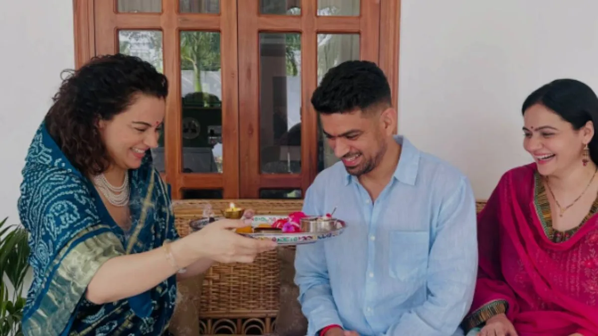 Kangana Ranaut wishes brother Aksht Ranaut on Raksha Bandhan