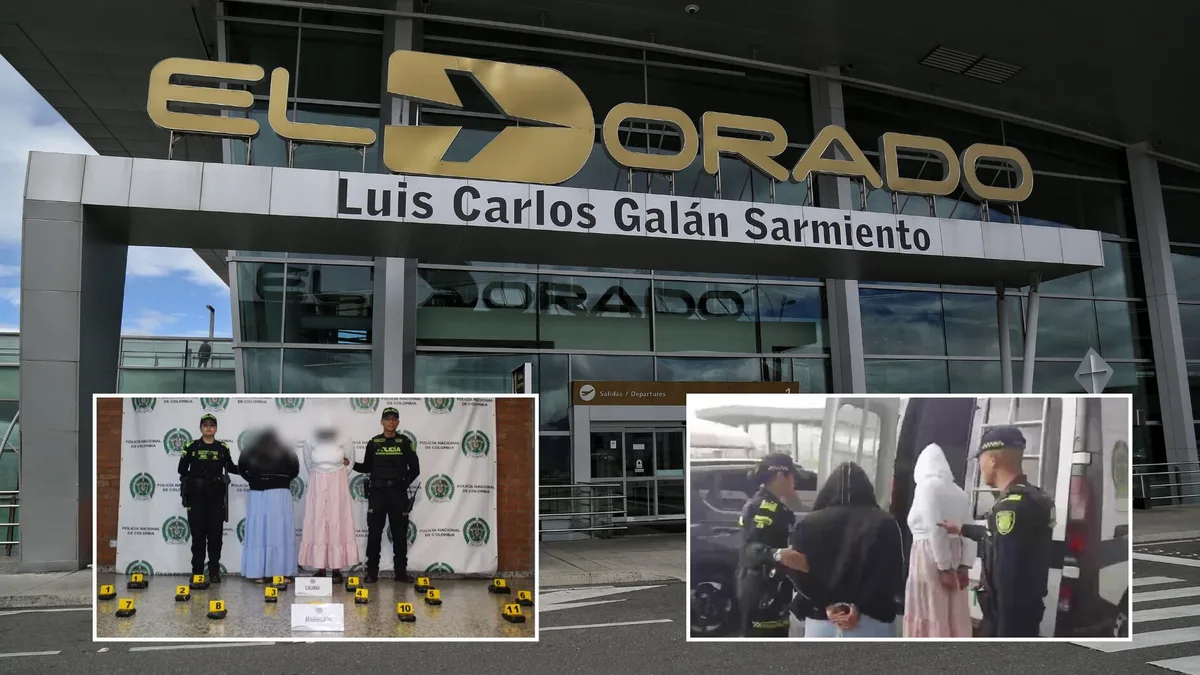 Dos venezolanas cayeron en el aeropuerto El Dorado, en Bogotá: pretendían viajar con 11 kilos de coca y marihuana ocultas en su cuerpo