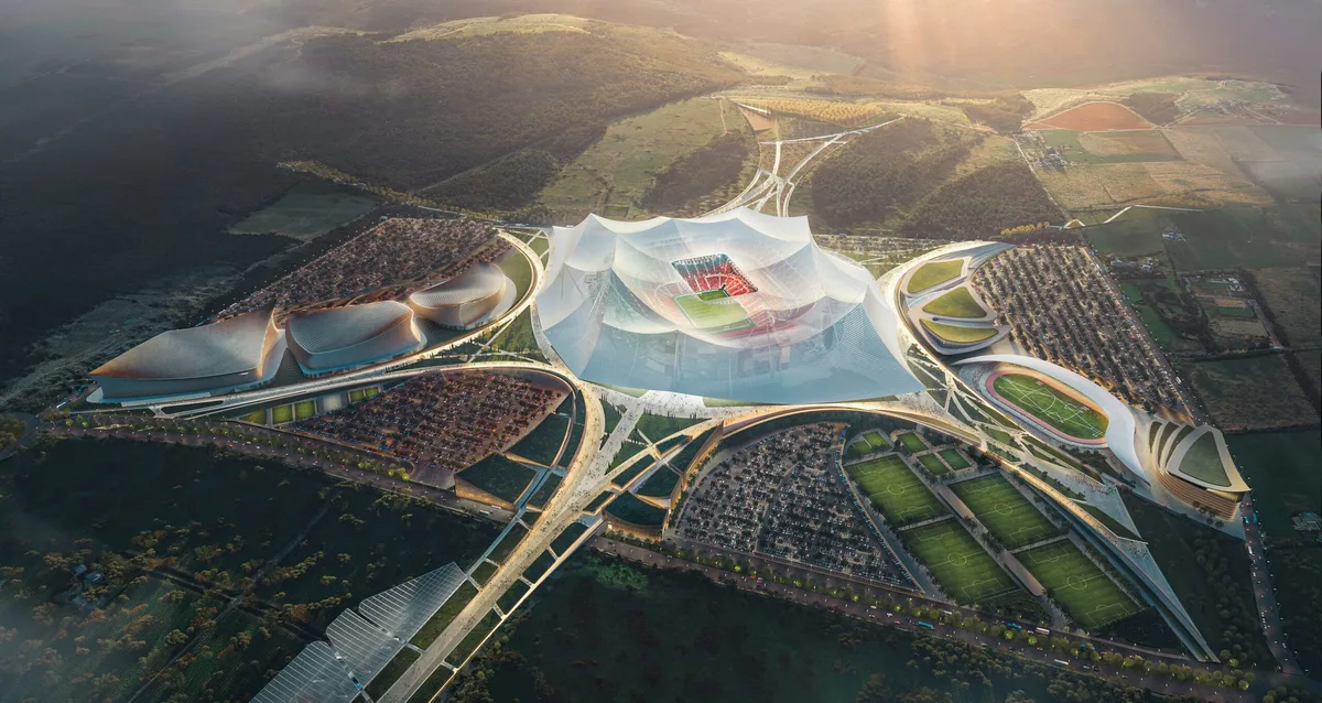 Estádio gigante de R$ 2,6 bilhões mira final da Copa do Mundo de 2030