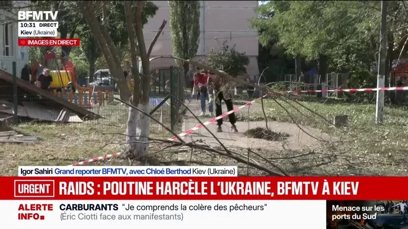 "C'est un cauchemar": une attaque de missiles et de drones russes sur Kiev fait au moins 18 blessés
