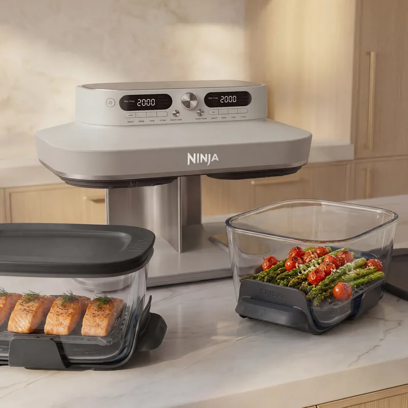 SharkNinja Crispi DualZone, un Airfryer avec deux compartiments pour préparer un repas complet en une seule fois