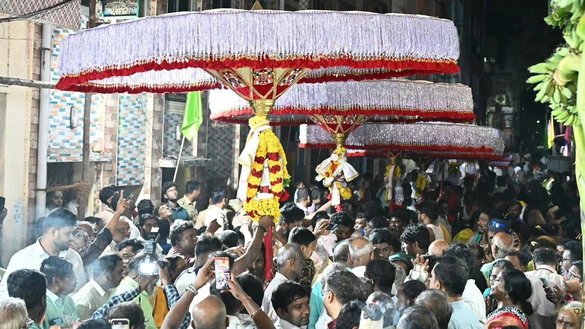 Decades-old tradition: Tirupati umbrellas taken out on procession