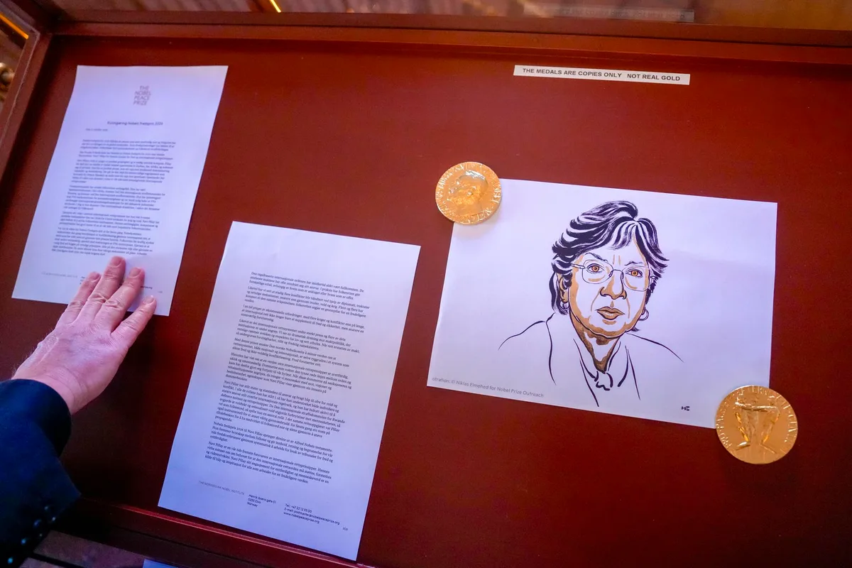 "¿Se lo damos a Trump?": La broma de la nueva Nobel de la Paz tras ganar el galardón (VIDEO)