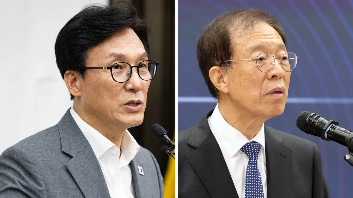 김민석 “대통령 탈당? 헌법 무지”... 이석연 “헌법 모르는 건 김민석”