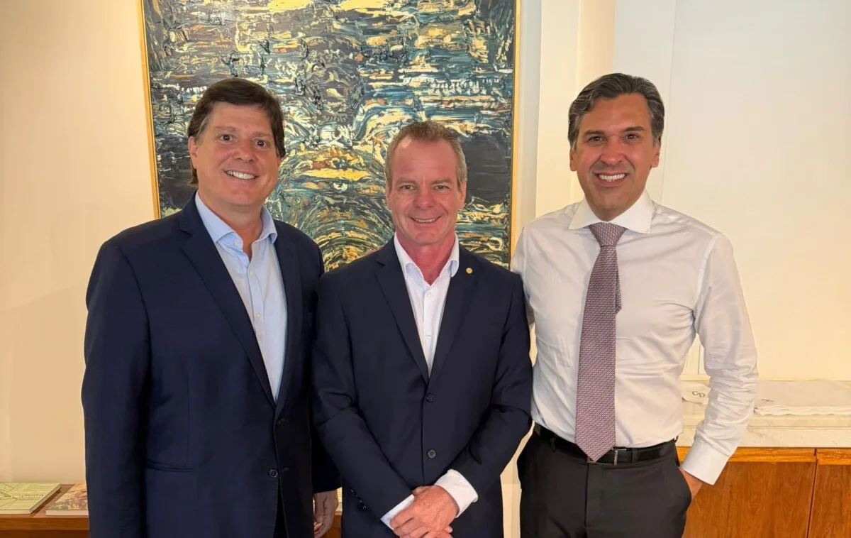 Em Brasília, Pedro Longo se reúne com Hugo Motta e dirigentes do MDB