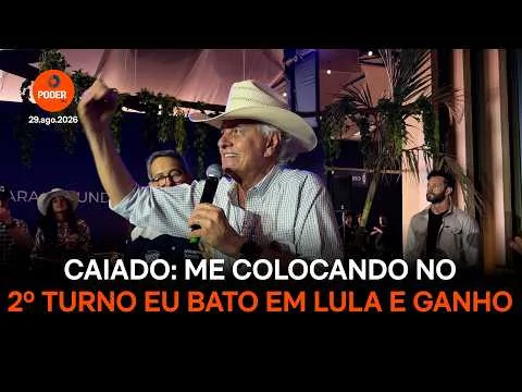 “Me colocando no 2º turno eu bato Lula e ganho”, diz Caiado