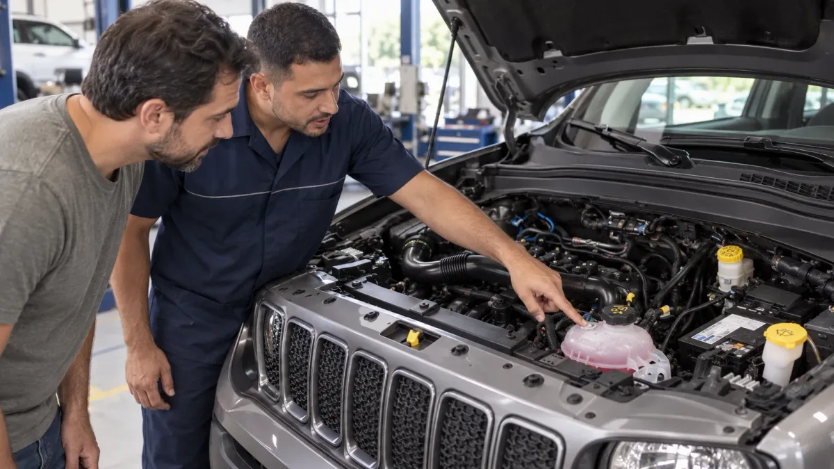 Jeep Renegade 2020/21 automático: 3 motivos para não negligenciar a troca do fluido de arrefecimento e ficar longe do fantasma do trocador de calor