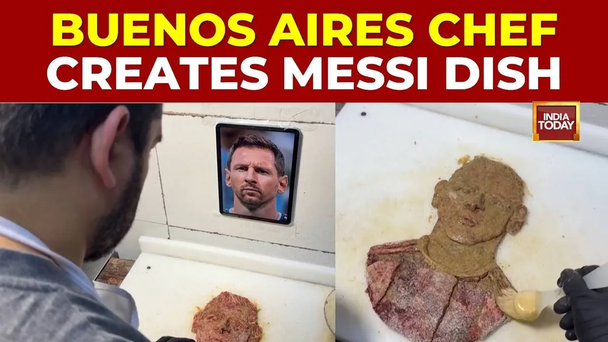 Argentine Restaurant Pays Tribute To Lionel Messi With Face-Shaped Milanesa