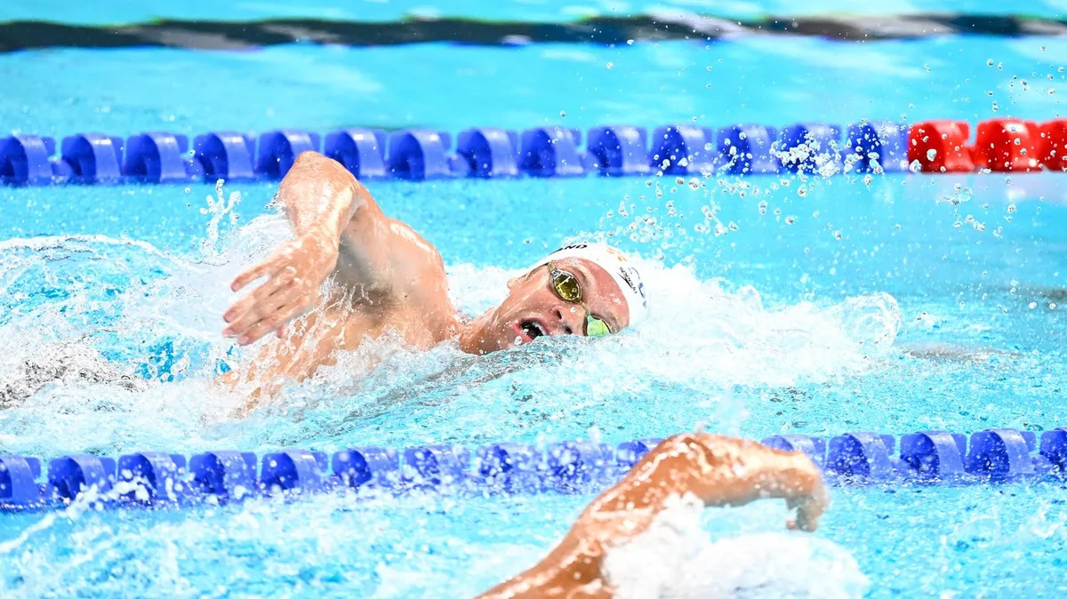 Léon Marchand qualifié pour la finale du 400 m nage libre des championnats d'Europe de natation