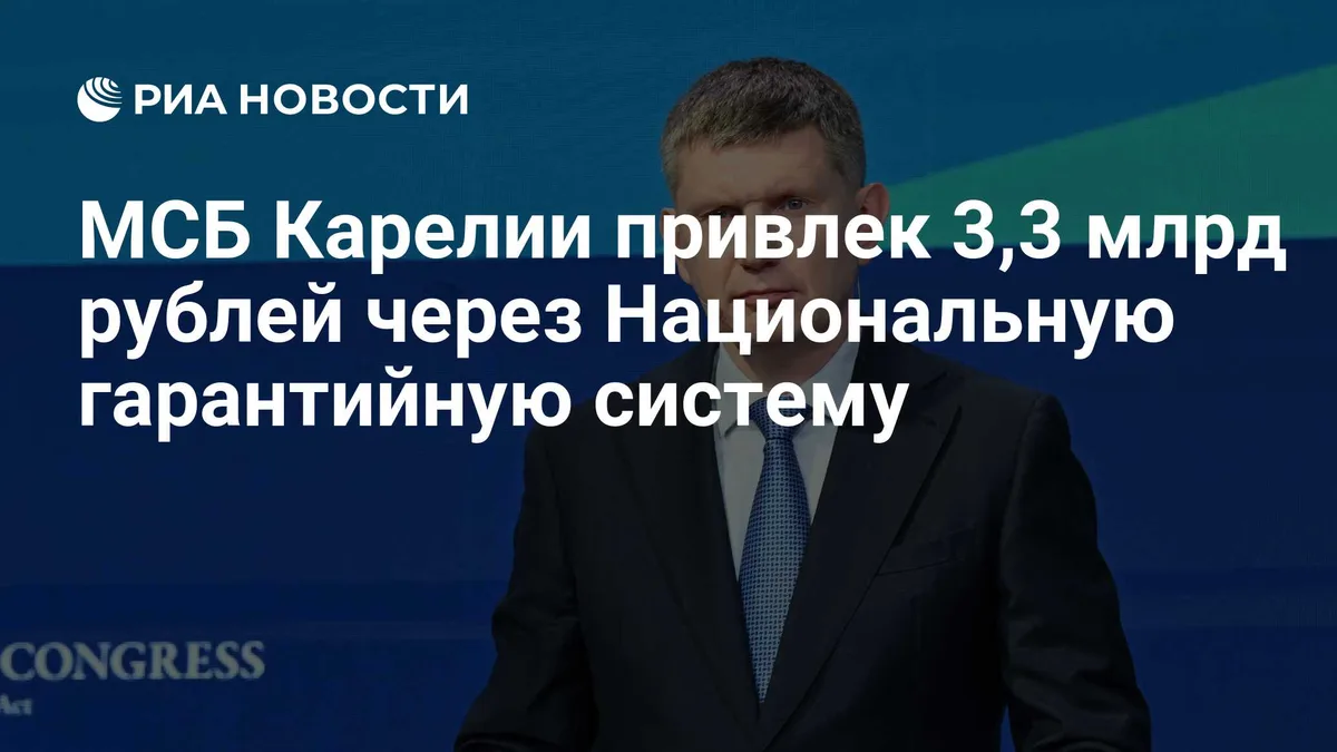 МСБ Карелии привлек 3,3 млрд рублей через Национальную гарантийную систему