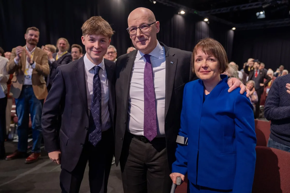 John Swinney tells SNP conference of drive to deliver independence for his son