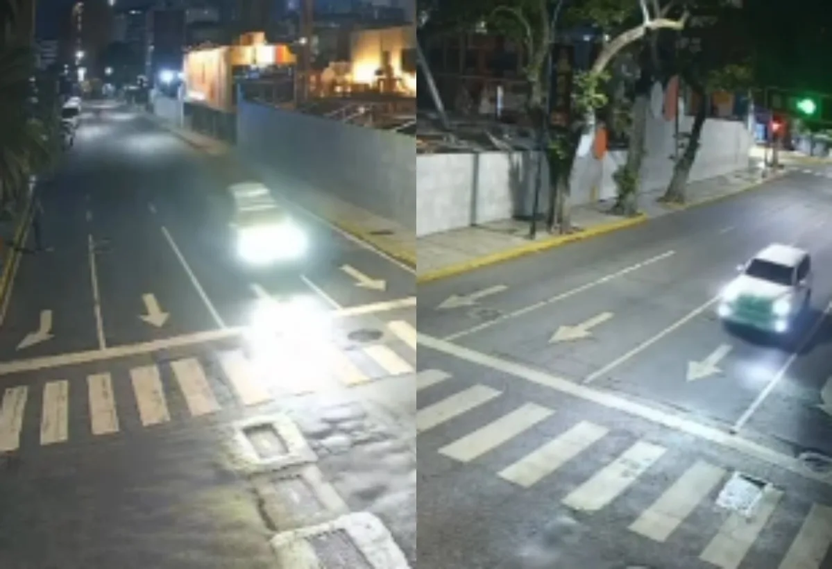 VIDEO | Tragedia en Chacao: Conductor a toda velocidad ignoró el semáforo y causó fuerte colisión, una persona murió