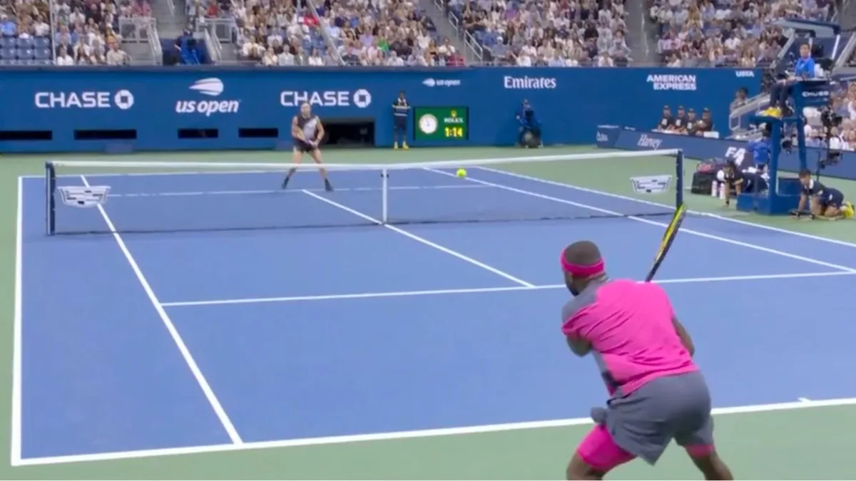 Tiafoe wins unreal point after stunning rally with Shelton