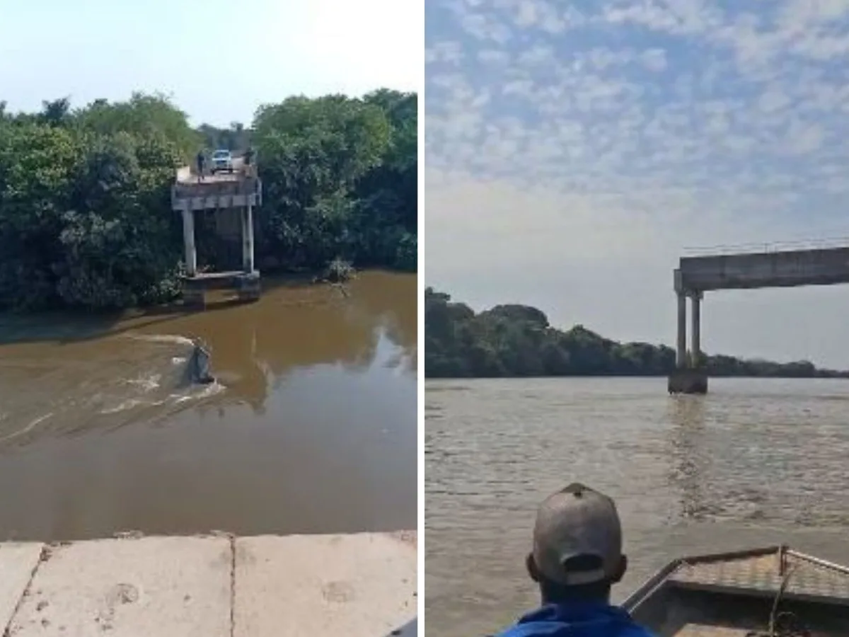 Corpo de caminhoneiro é encontrado após ponte desabar no Rio Taquari em MS