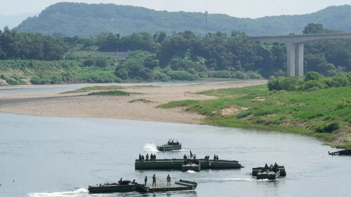 Verzicht auf Gegenoffensive?: USA und Südkorea kürzen Militärmanöver um die Hälfte