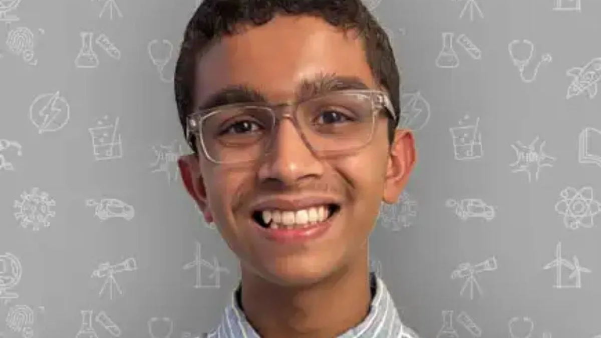 13-year-old Aniket Sarkar built a low-cost system to capture water from dry air