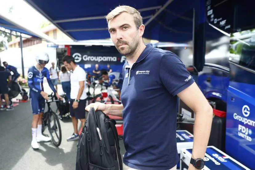 Directeur de l'entraînement et frère de Thibaut Pinot, Julien Pinot quittera la formation Groupama-FDJ United en fin de saison
