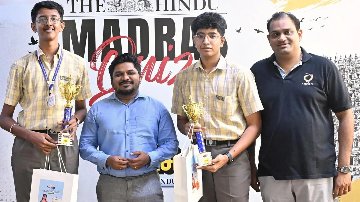 STS: Students of PSBB KK Nagar emerge winners in The Hindu Madras Quiz