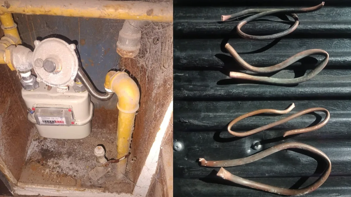 Tres hombres fueron detenidos en Córdoba por robar caños de bronce y cables de fibra óptica