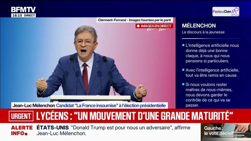 Jean-Luc Mélenchon, candidat LFI à la présidentielle: "Ce n'est pas par hasard que les établissements d'enseignements secondaires se trouvent dans cet état, cela a été organisé méthodiquement pendant plus de 15 ans"