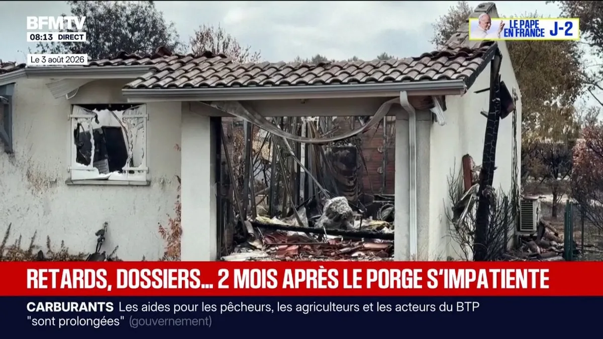 Deux mois après l'incendie au Porge, les sinistrés réclament une accélération des indemnisations