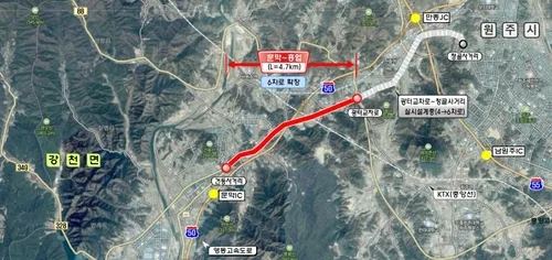 원주 문막∼흥업 국도 42호선 6차로 확장사업 예타 통과