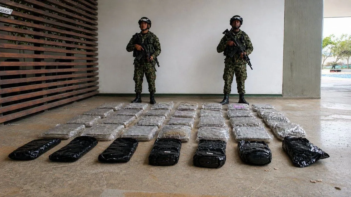 Ejército incautó más de 50 kilos de marihuana en Yumbo, Valle del Cauca