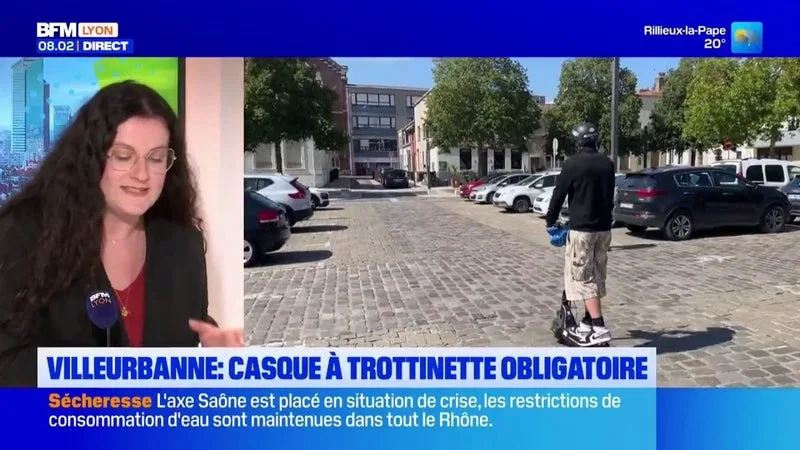 Villeurbanne : le port du casque obligatoire dès mardi pour les usagers de trottinettes électriques