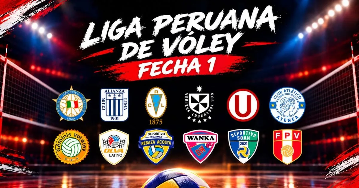 Liga Peruana de Vóley 2026/2027: así se jugará la fecha 1 de la primera fase del torneo