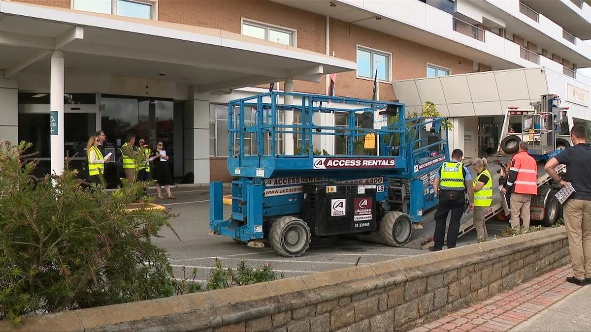 Delivery driver crushed between equipment outside St John of God as WA Government prepares to take reins of Mount Lawley hospital