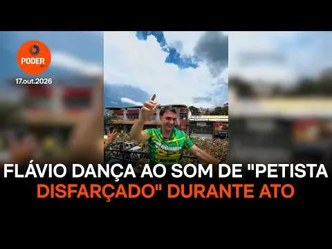 Flávio dança ao som do funk “petista disfarçado” em Vitória; assista
