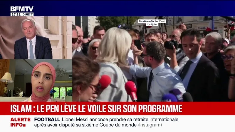 Le RN veut sanctionner le voile dans l'espace public: "Je pense que les Français ont d'autres priorités en tête en termes de problématique", déclare Sara El Attar, conférencière