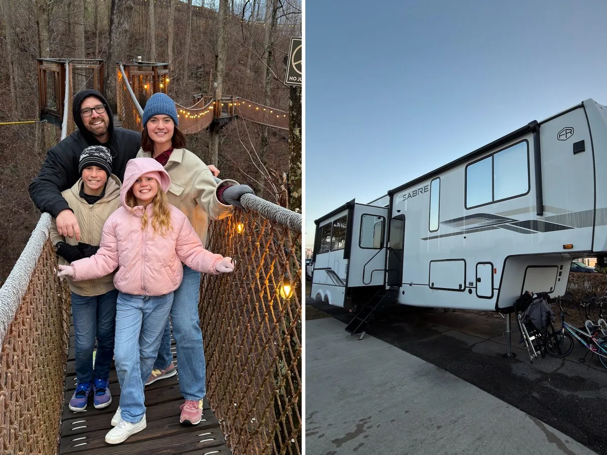 A family of 4 lives in an RV full time. It's helping them pay off debt while traveling.