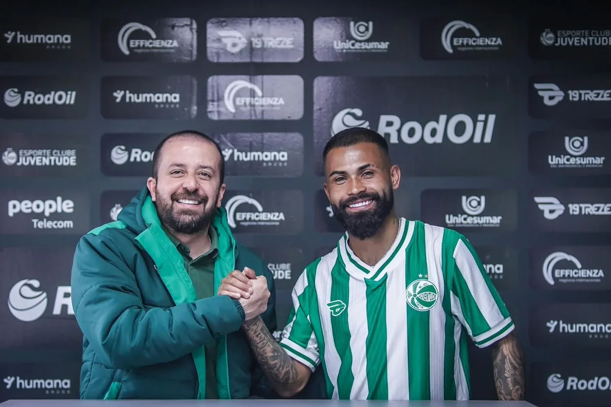 Atacante deixa o Juventude sem estrear e menos de 40 dias depois de anúncio