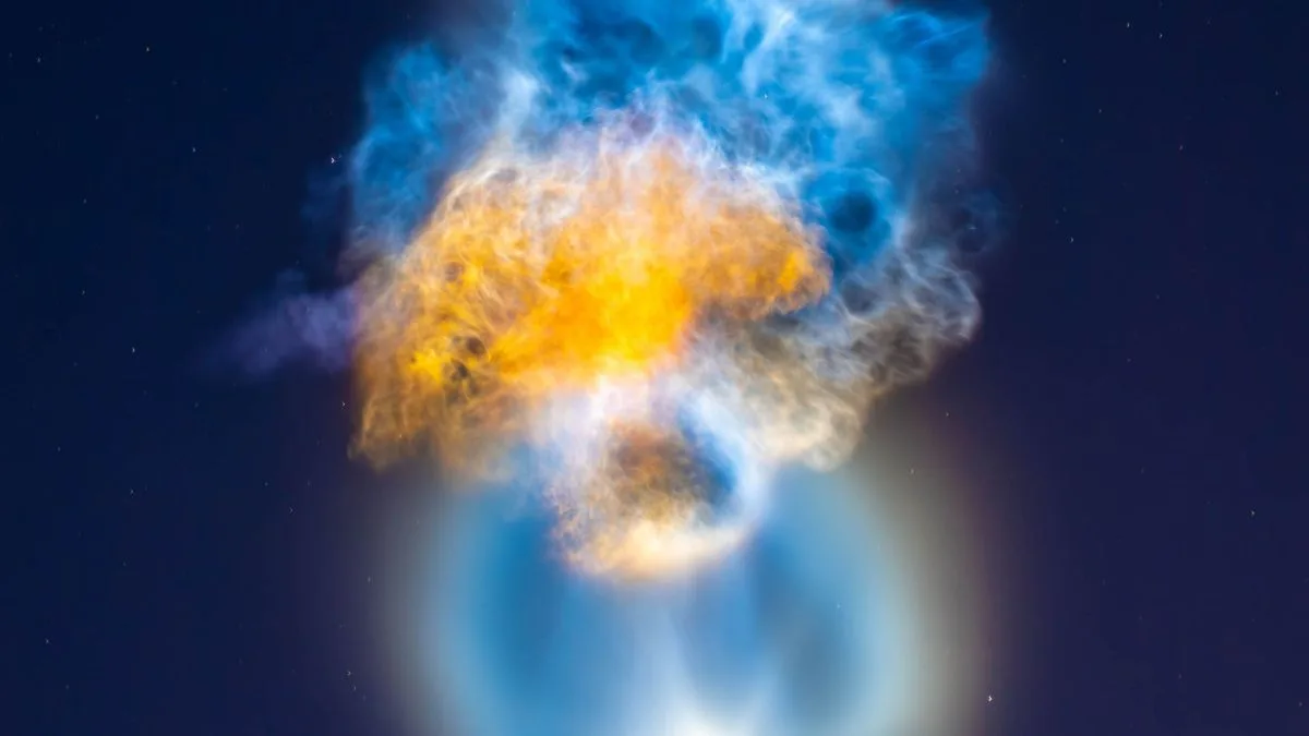 Une fusée Falcon 9 de SpaceX a fait apparaître une « méduse » lumineuse dans le ciel (PHOTOS)