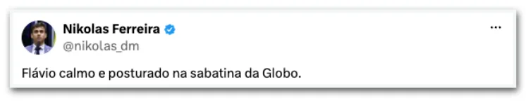“O cara tá afiado”: aliados elogiam Flávio após entrevista à “Globo”