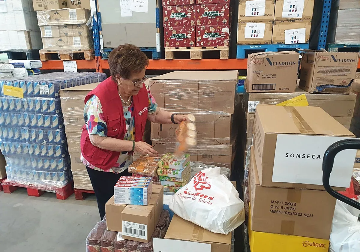 Cáritas Toledo supera los 540.000 euros en ayudas en especie en el primer semestre de 2026