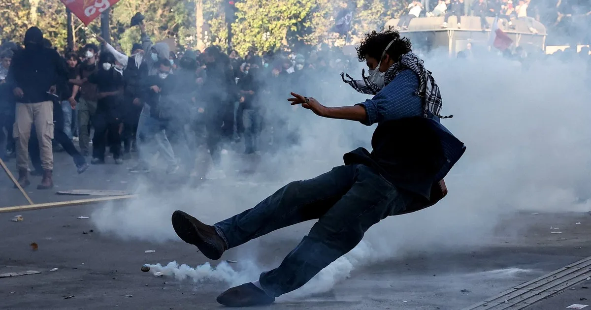 Masiva movilización estudiantil en Francia: se multiplican los incidentes a un día de la marcha nacional